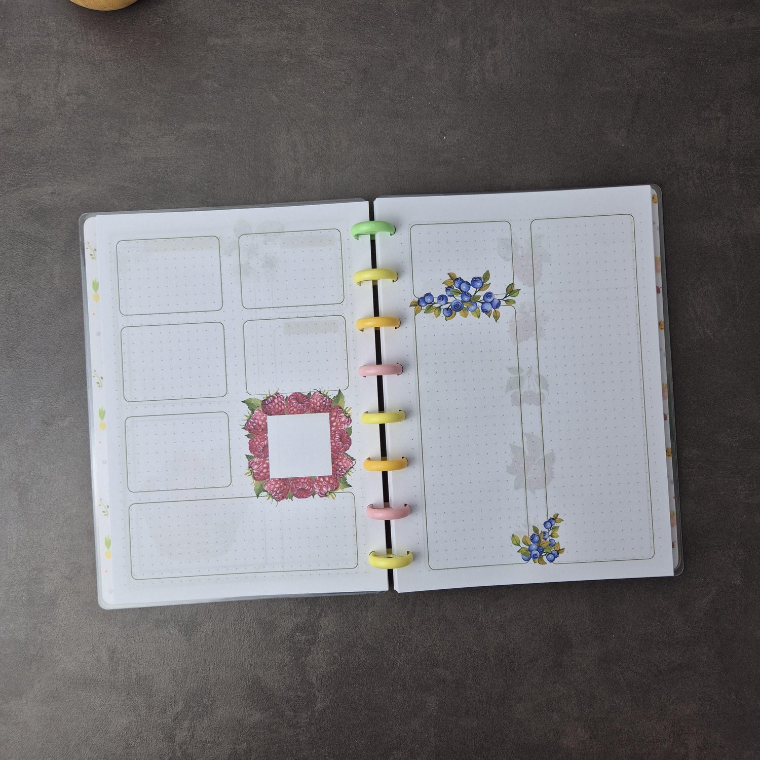 Dein wendebares A5 Discbound Bullet Journal – handgemacht mit bunten Seiten