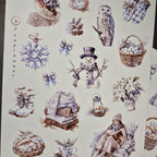 Winter Wonderland Sticker Sheets - Christmas Journal Decoration