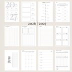A5 Handgemachter Planer 2027 | Discbound | Wochenübersicht
