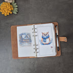 Personal Planners Cozy Winter Vellum Dashboards Set of 4