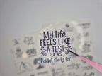 Inspirierende Stickerbogen mit Zitaten –  Minimalistisch & Motivierend