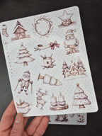 Skandinavische Wintersticker Set | Journal & Planersticker