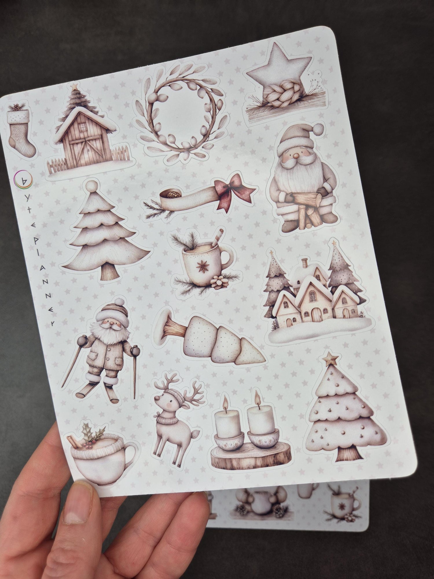 Skandinavische Wintersticker Set | Journal & Planersticker