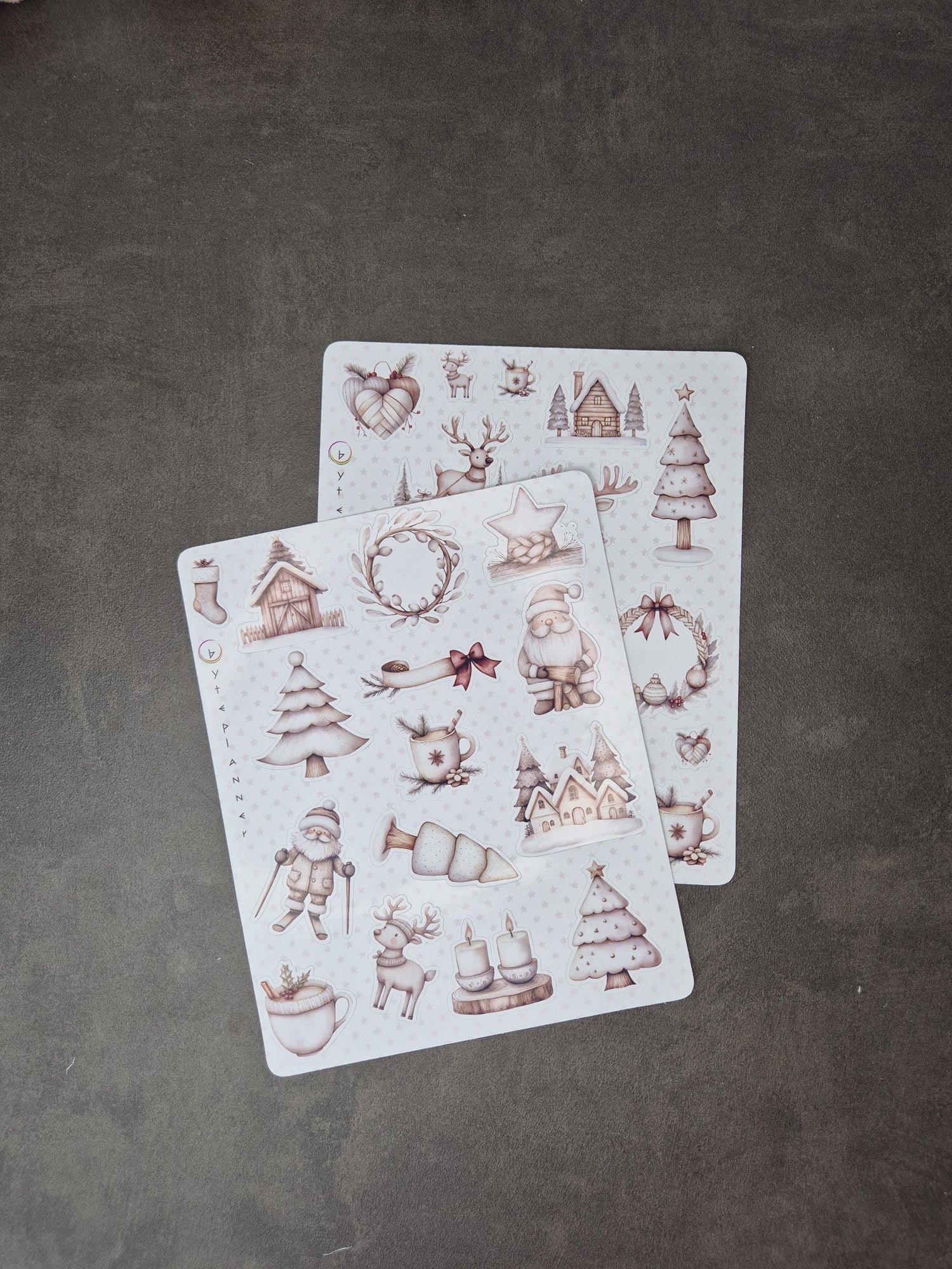 Skandinavische Wintersticker Set | Journal & Planersticker