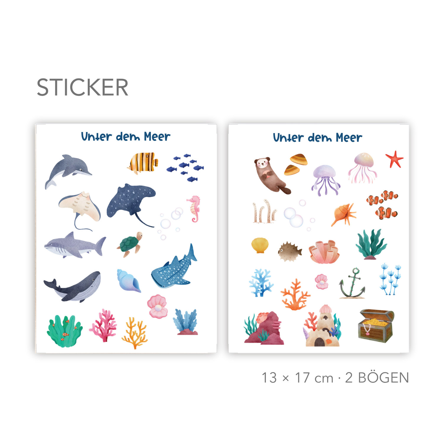 Unter dem Meer Sticker