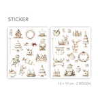 Skandinavische Wintersticker Set | Journal & Planersticker