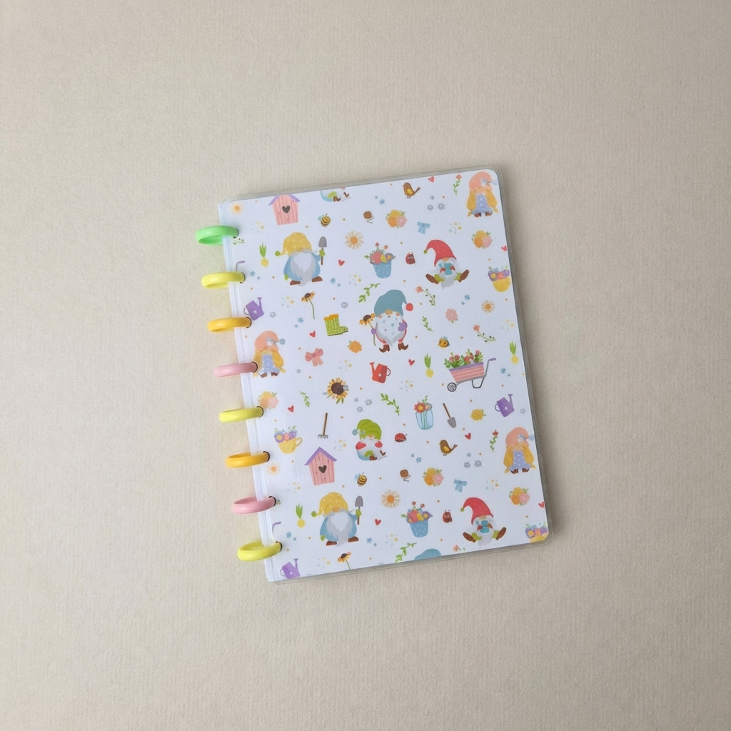 Dein wendebares A5 Discbound Bullet Journal – handgemacht mit bunten Seiten