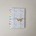 A5 Discbound Notizbuch mit Blumenmuster – handgemacht & flexibel