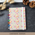 Florales A5-Discbuch mit Notizseiten