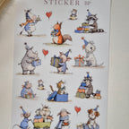 Geburtstagssticker mit Tiere