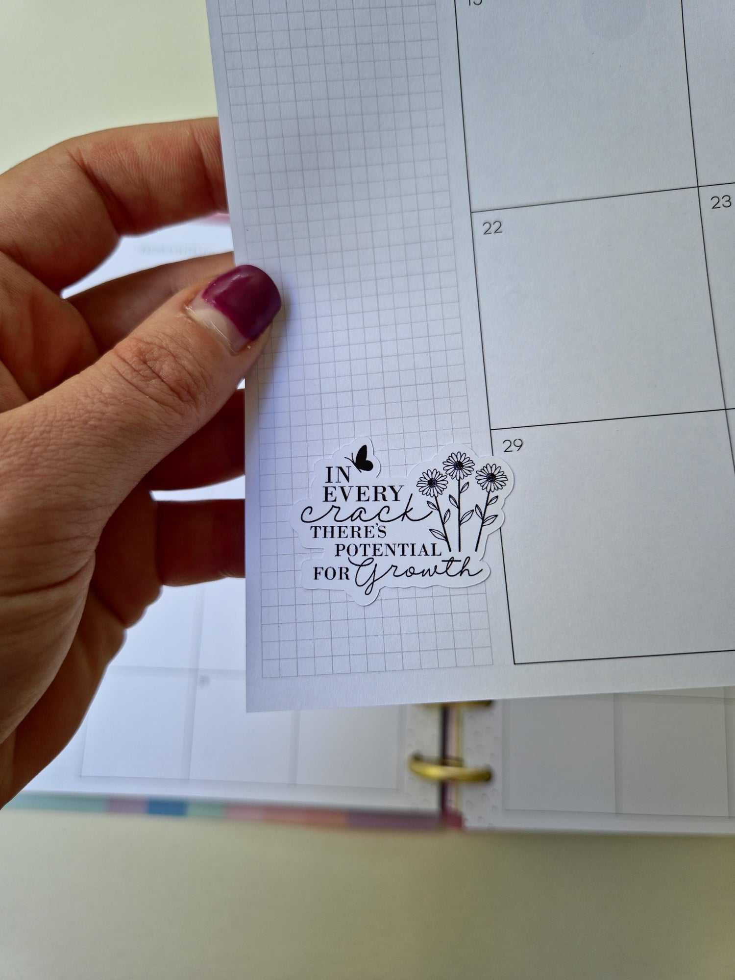 Inspirierende Stickerbogen mit Zitaten –  Minimalistisch & Motivierend