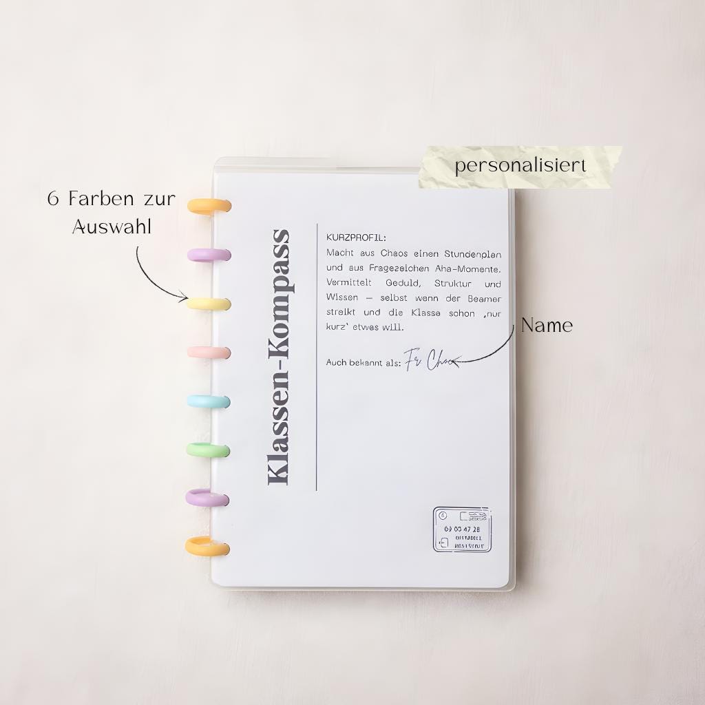Klassen-Kompass Discbuch – dein analoger Begleiter für den Lehreralltag