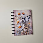 Discbuch A5 | Aquarell Gänseblümchen & Schmetterling Notizbuch