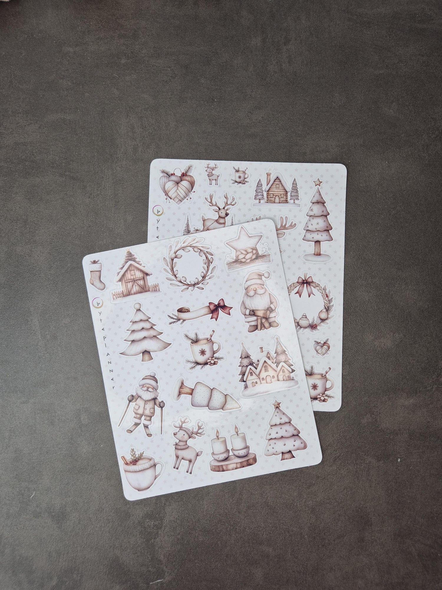 Skandinavische Wintersticker Set | Journal & Planersticker