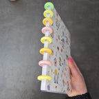 Dein wendebares A5 Discbound Bullet Journal – handgemacht mit bunten Seiten