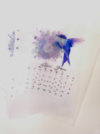 2026 Kalender Dashboards aus Vellum in zartem Lila