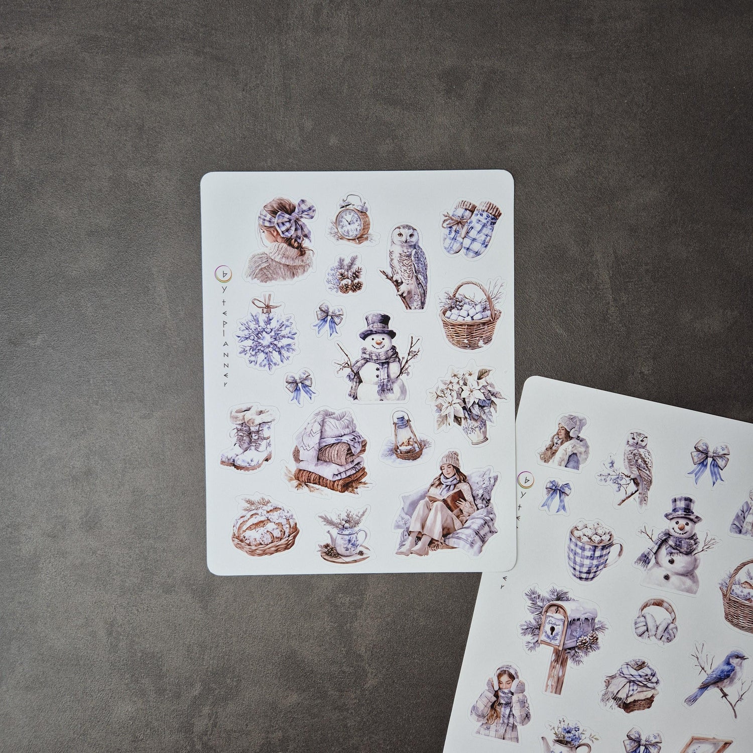 Winter Wonderland Sticker Sheets - Christmas Journal Decoration
