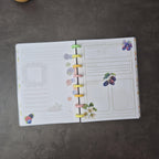 Dein wendebares A5 Discbound Bullet Journal – handgemacht mit bunten Seiten