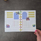 Dein wendebares A5 Discbound Bullet Journal – handgemacht mit bunten Seiten