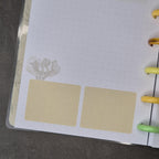 Mini Discbound Notizbuch „Seerosen" – handgemacht, nachfüllbar & minimalistisch