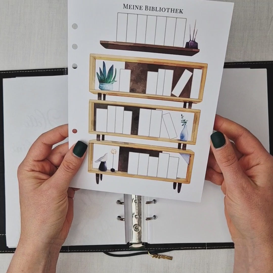 Deine persönliche Bibliothek Einlage für Ringbuch oder Discbuch