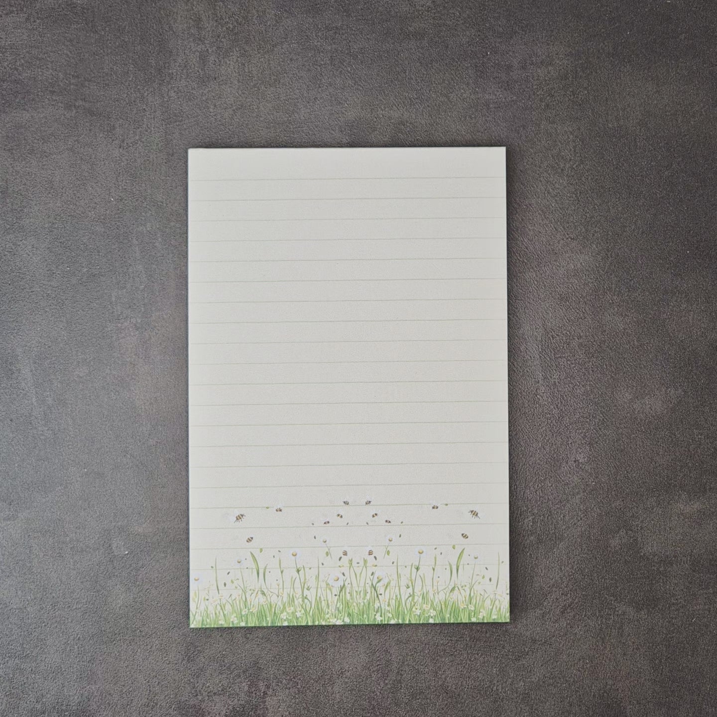 Bienen-Notizblätter – Handgemachte Mini-Planner-Inserts mit Frühlingswiese
