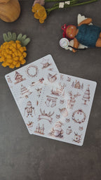 Skandinavische Wintersticker Set | Journal & Planersticker