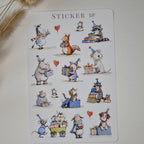 Geburtstagssticker mit Tiere