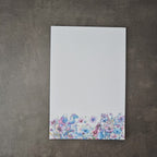 Handgemachter Dot Grid Notizblock mit floralem Design