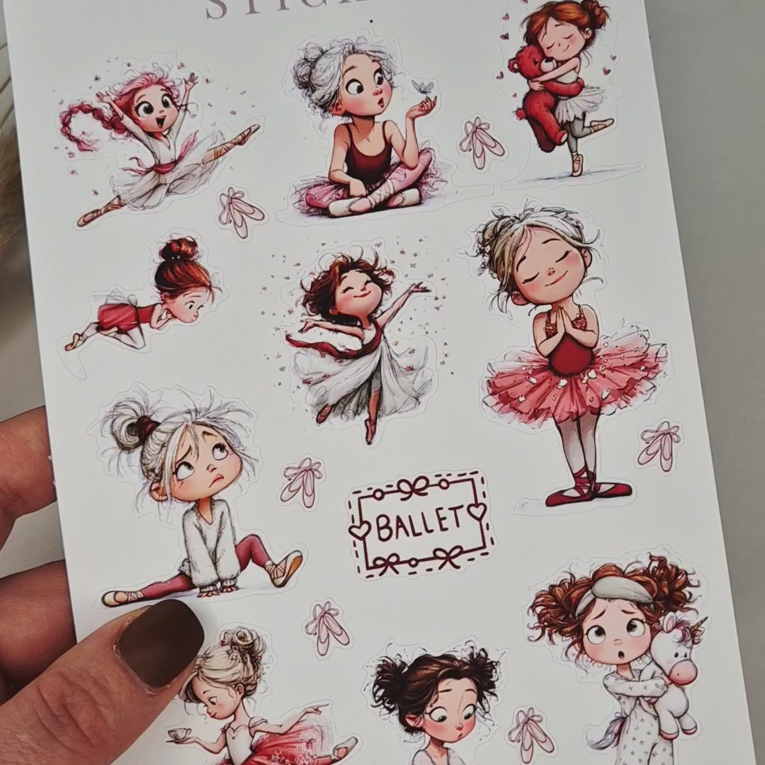 Stickerbogen „Ballet" 