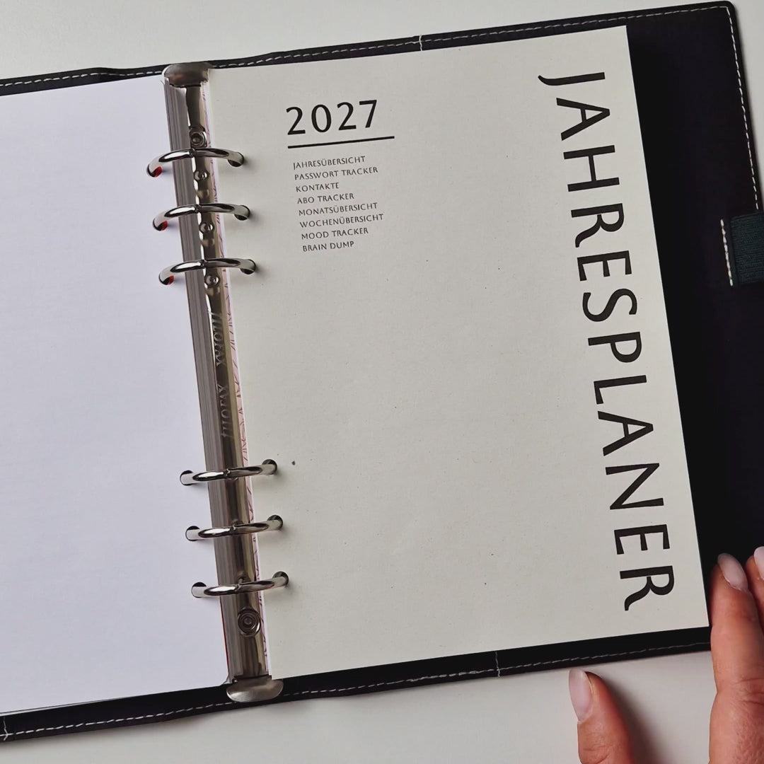 2027 Nachfüllblätter Jahresplaner für Discbücher oder Ringplaner